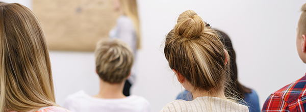 People watching an event